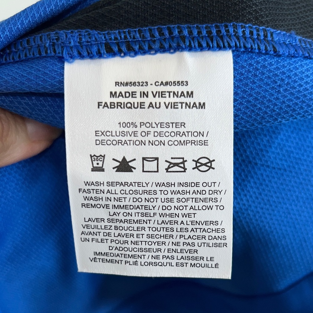 Nike Royal Blue and Black Long Sleeve Pullover Wind Jacket - Picture 6 of 8